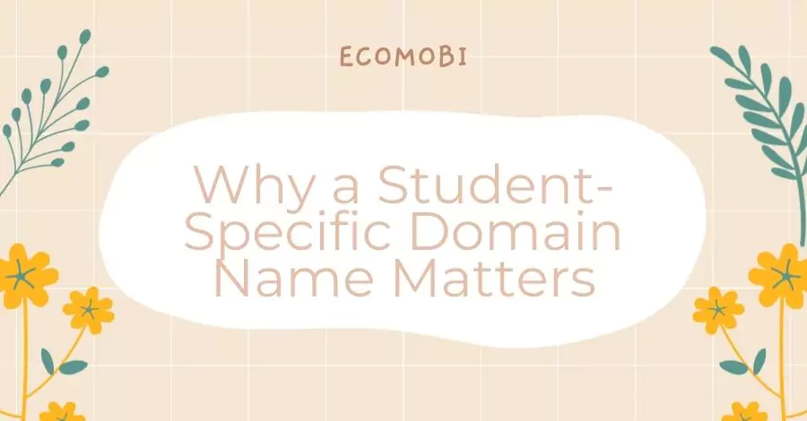 Why a Student-Specific Domain Name Matters