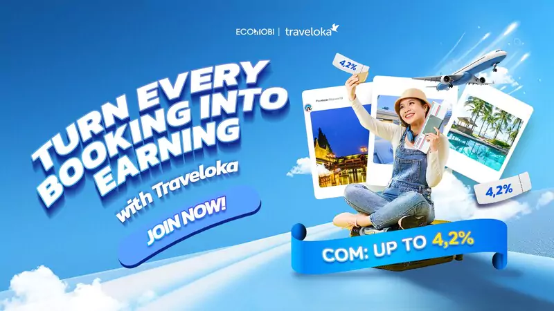 how to join and earn money from Traveloka affiliate on Ecomobi Passio