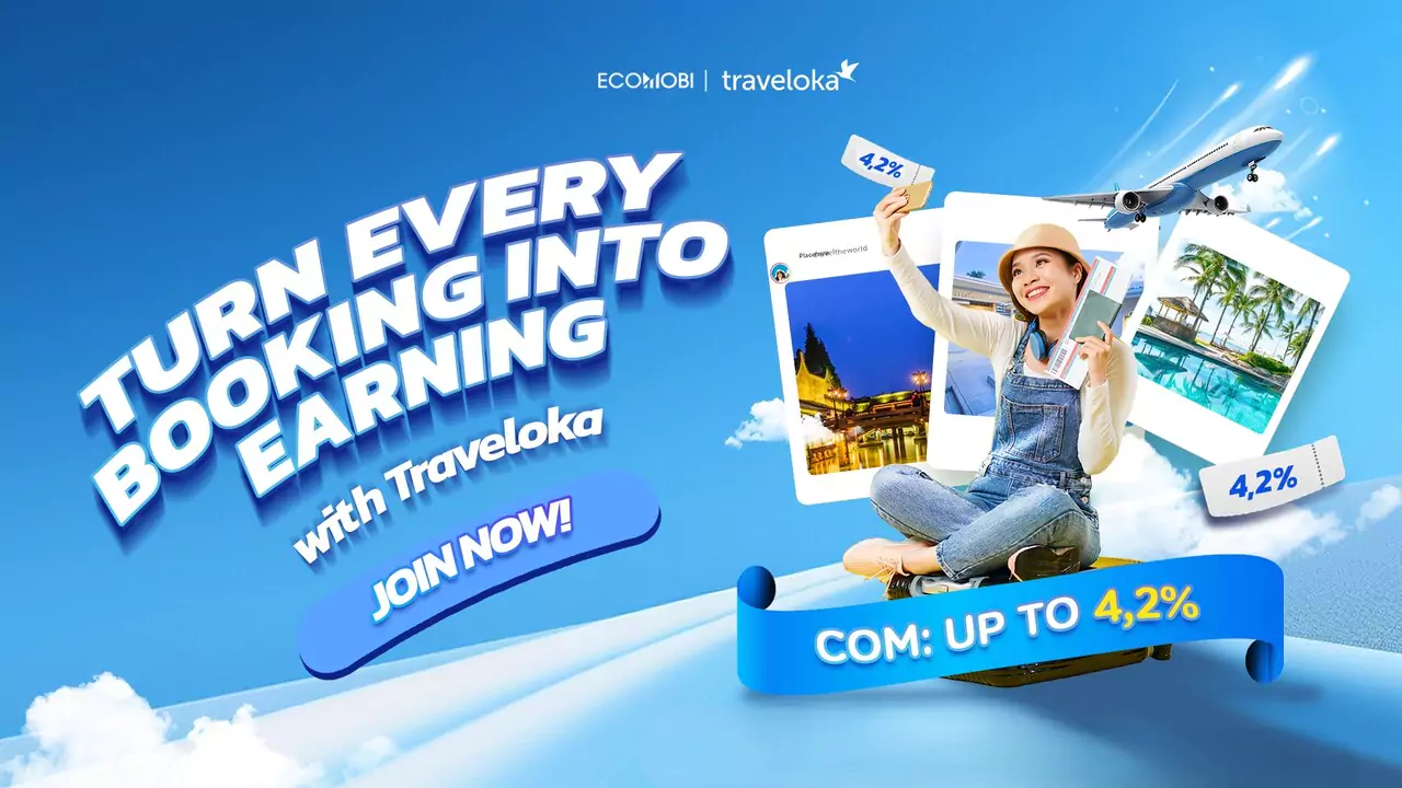 join traveloka affiliate on Ecomobi Passio