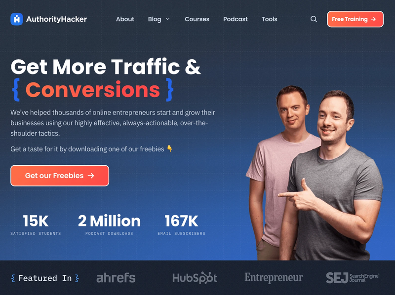 Authority Hacker affiliate is one of the top high-ticket affiliate programs for marketers and SEOs