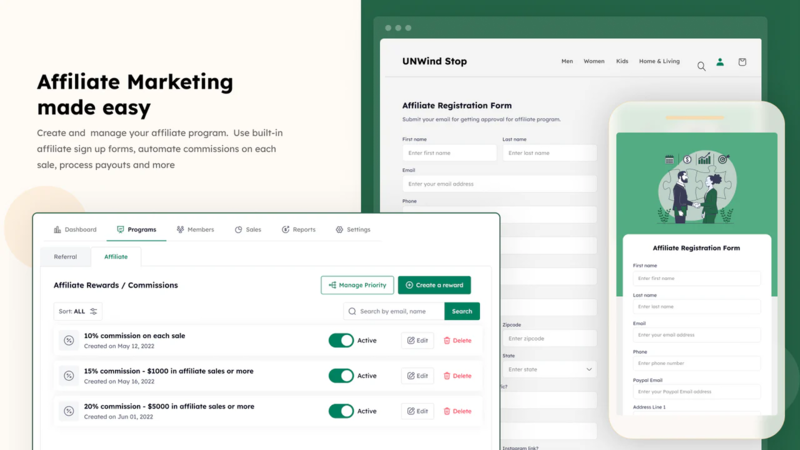 The Shopify affiliate program is perfect for beginners, offering high one-time bounties for a trusted, in-demand service