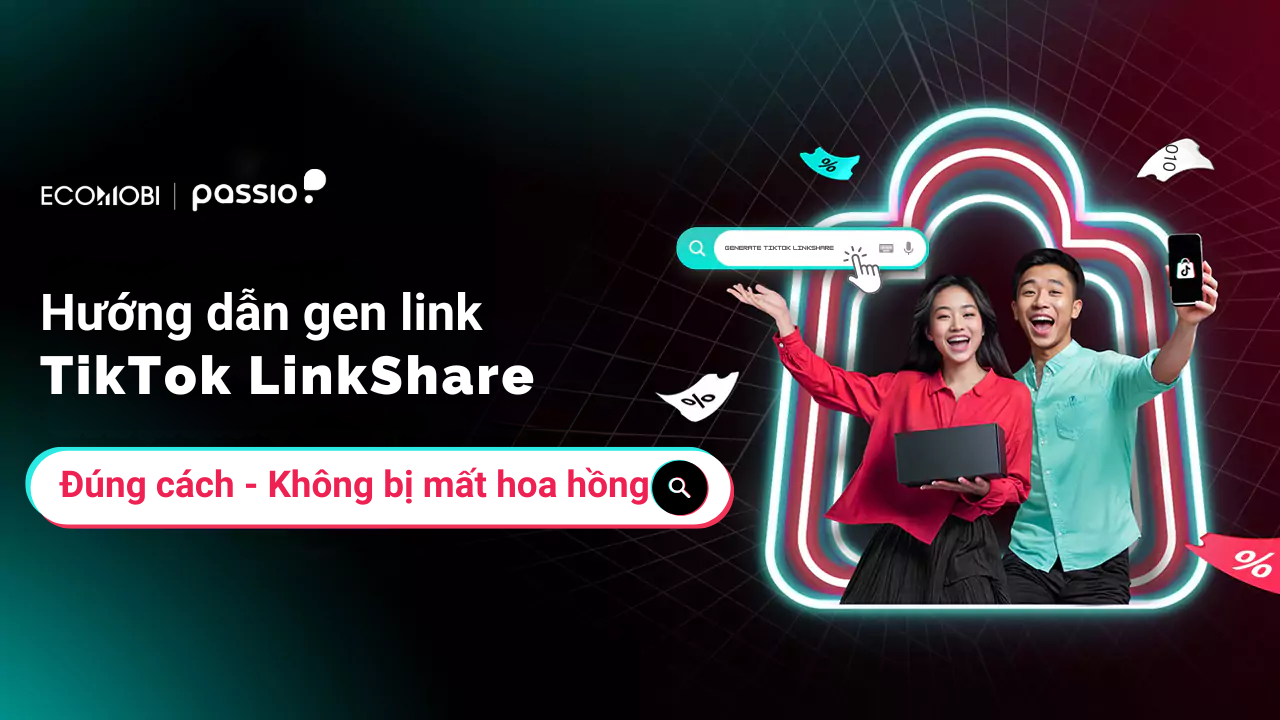 Màn hình thể hiện cách genlink Tiktok LinkShare đúng cách